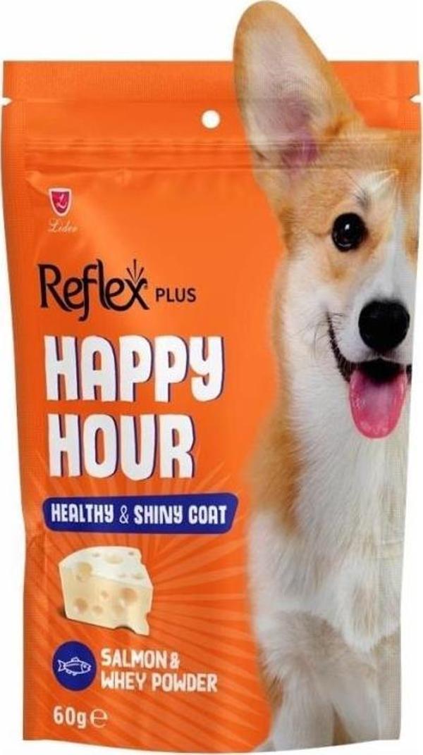 Reflex Happy Hour Sağlık Ve Parlak Tüyler İçin Destekleyici Köpek Ödülü 60 Gr - Image 1