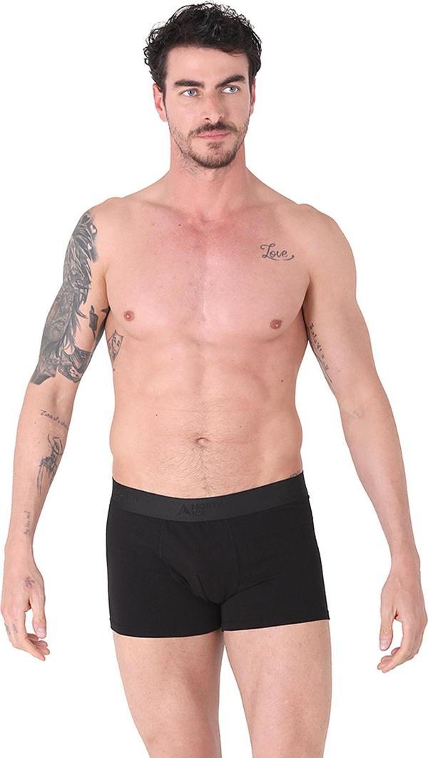 North Ice Black Serisi 3'lü Boxer SİYAH - Image 1