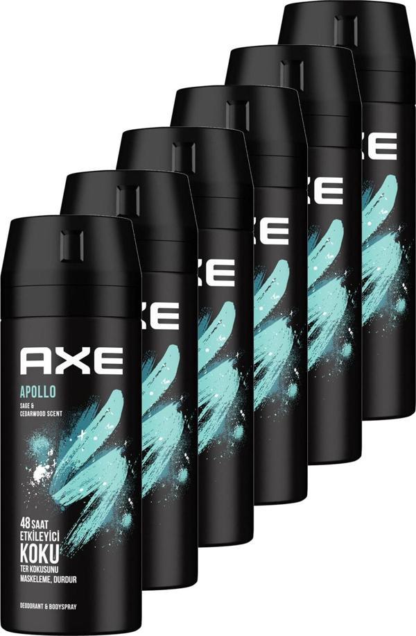 Axe Apollo Erkek Deodorant 150 ml 6'lı Set - Image 1