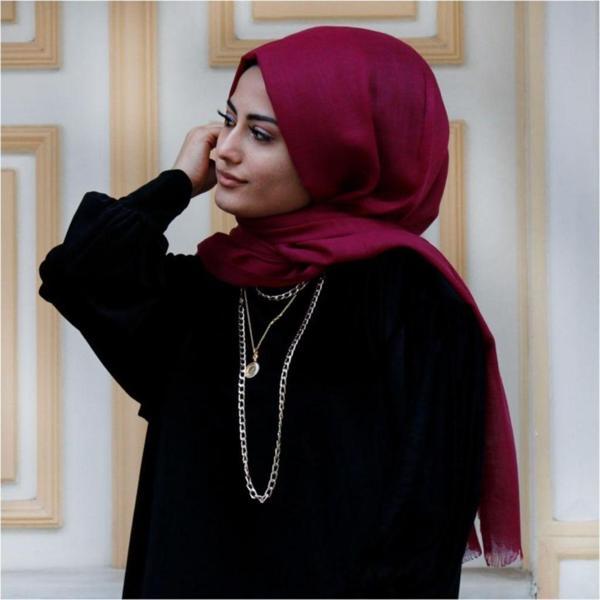 Moodbasic Düz Pamuk Şal - Image 1