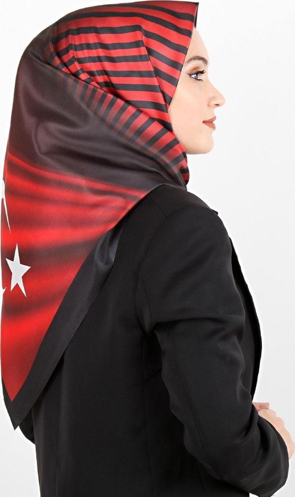 Renklibutik Dijital Tafta Bayrak Eşarp - Image 1
