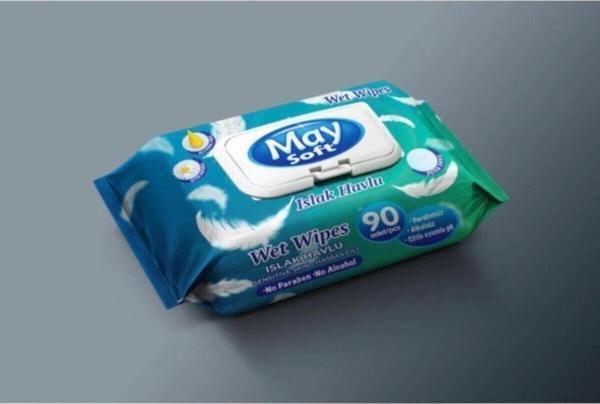 Maysoft Petek Doku Islak Mendil 90 Yaprak - Image 1