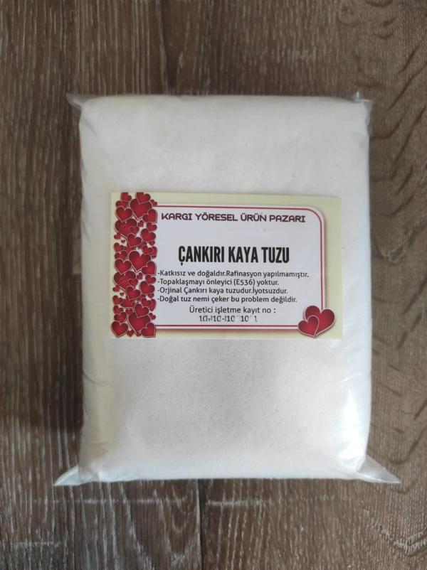 ÖĞÜTÜLMÜŞ ÇANKIRI KAYA TUZU-(10 KG) KATKISIZ VE DOĞAL KRİSTAL TUZ - Image 1