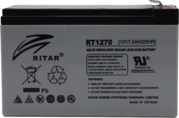 RİTAR 12V 7AH BAKIMSIZ KURU TİP AGM VRLA AKÜ - Image 1