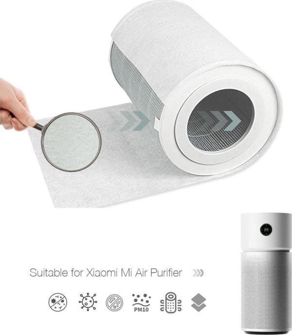 Purmed 10 Adet Xiaomi Air Purifier Elite Uyumlu Toz Tutucu Ön Filtre - Image 1