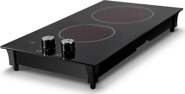 Kumtel V3-02 P İkili Vitroseramik Setüstü Elektrikli Domino Ocak - Image 1