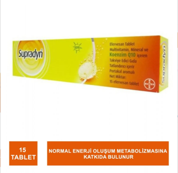Supradyn Koenzim Q10 15 Efervesan Tablet - Image 1