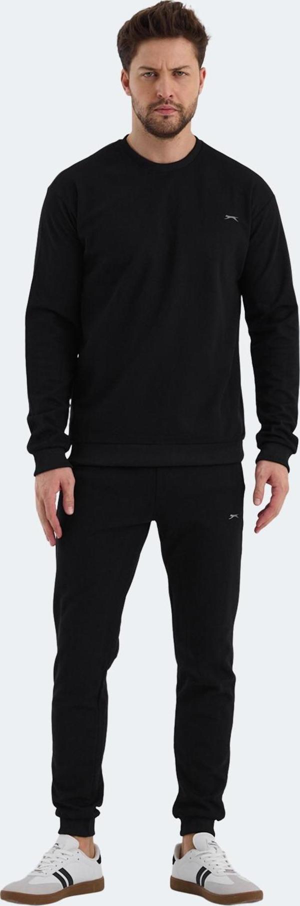 Slazenger OFFENDER KTN Erkek Eşofman Takımı Siyah - Image 1