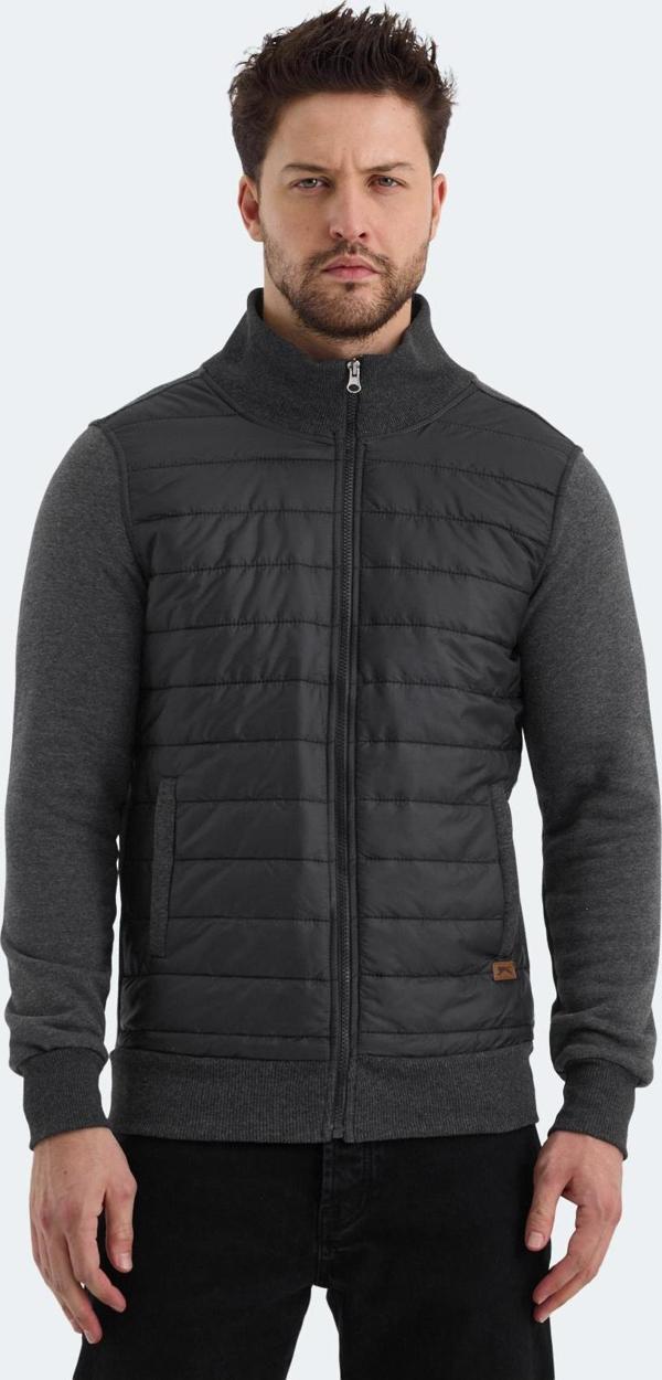 Slazenger BASIL Erkek Sweatshirt Antrasit - Image 1