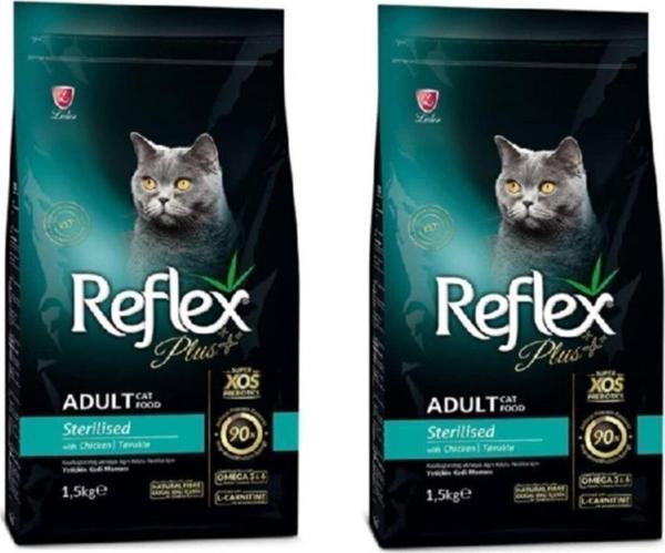 Reflex Tavuklu Kısırlaştırılmış Kedi Maması 1.5 Kg X 2 Adet - Image 1