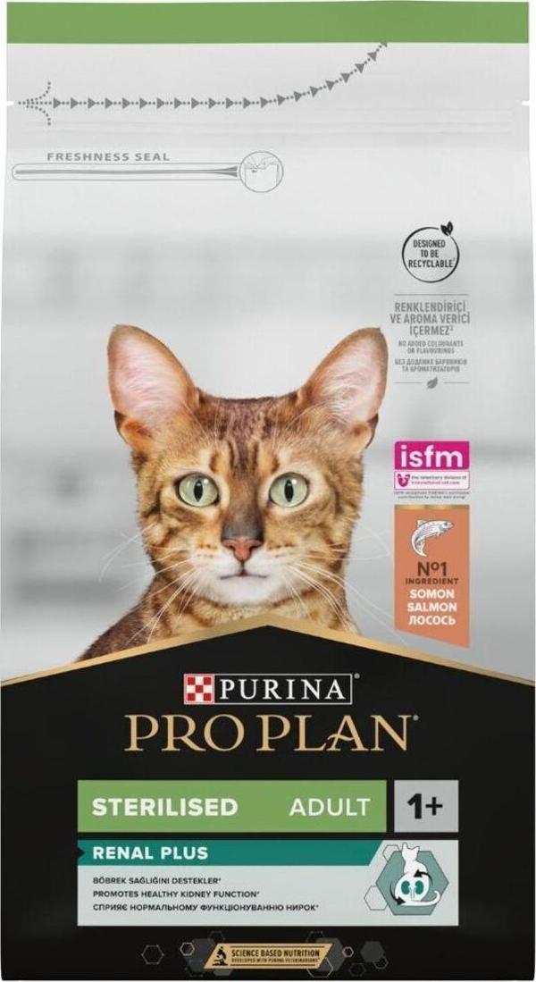 Pro Plan Sterilised Renal Plus Somon Kısır Kedi Kuru Maması 10 Kg - Image 1
