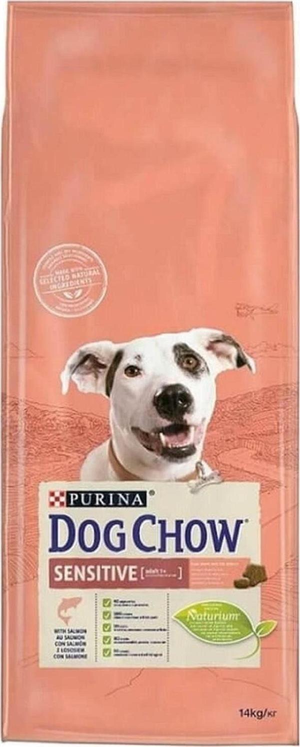 Pro Plan Purina Dog Chow Sensitive Somonlu Yetişkin Köpek Maması 14 Kg - Image 1