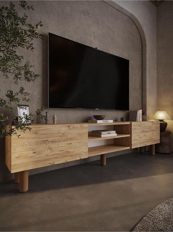Myniture Home & Living Festival Tv Sehpası Bh3030-6 Çam Bohem Tv Ünitesi - Image 1