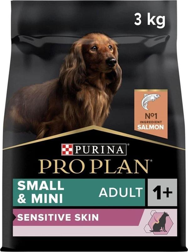 Pro Plan Sensitive Skin Somonlu Ve Pirinçli Küçük Irk Yetişkin Köpek Maması 3 Kg - Image 1