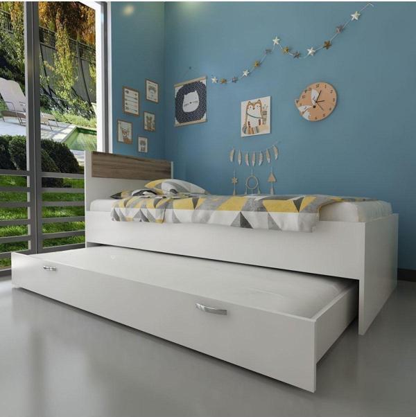 Myniture Home & Living Trend Yavrulu Karyola Q4010-4 Beyaz Çırağan - Image 1
