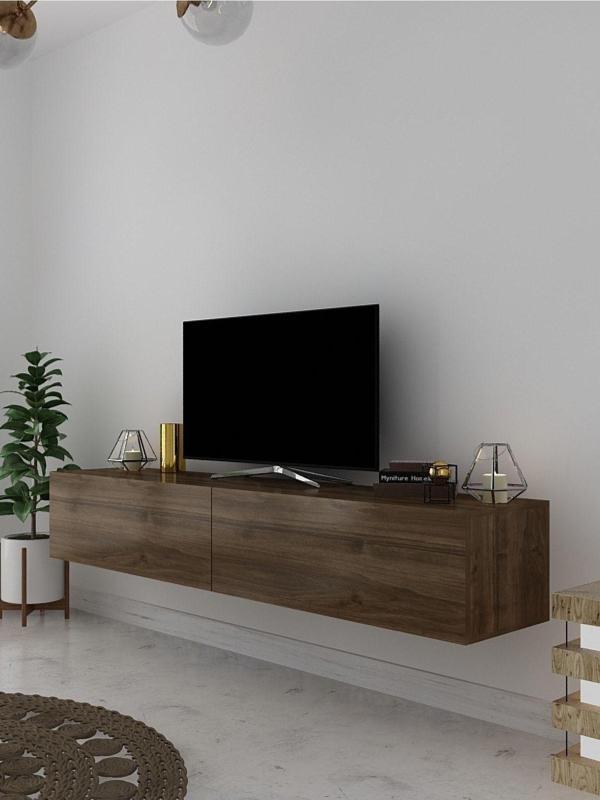 Myniture Home & Living Duvara Monte Tv Sehpası Ceviz S6200-2 - Image 1