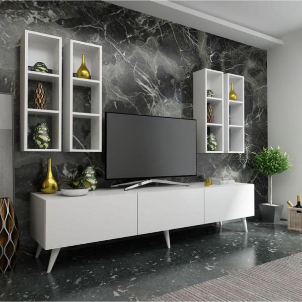Myniture Home & Living Festival Tv Ünitesi Q3002-1 Beyaz - Image 1