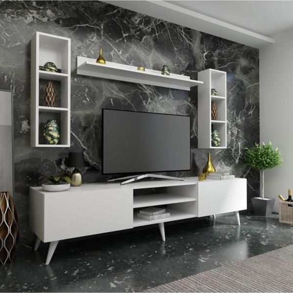 Myniture Home & Living Festival Tv Ünitesi Q3009-1 Beyaz - Image 1