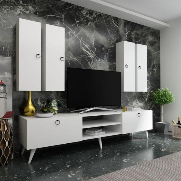 Myniture Home & Living Festival Tv Ünitesi Q3821-1 Beyaz - Image 1