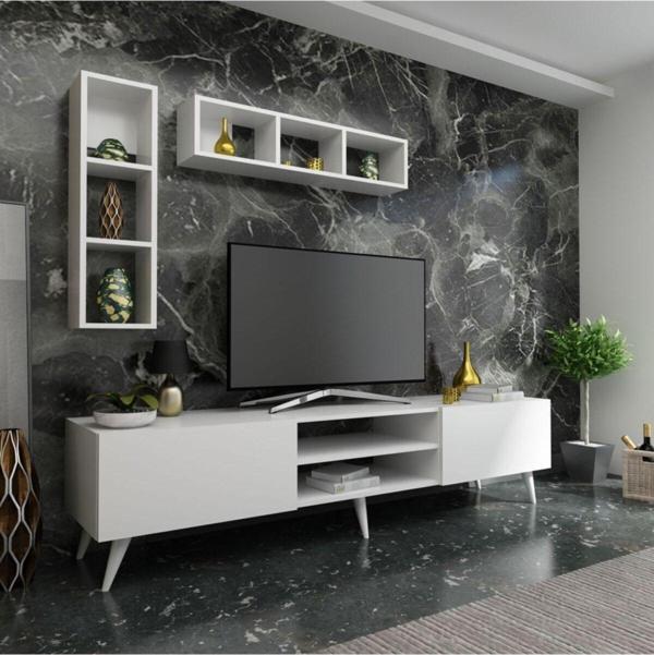 Myniture Home & Living Festival Tv Ünitesi Q3805-1 Beyaz - Image 1