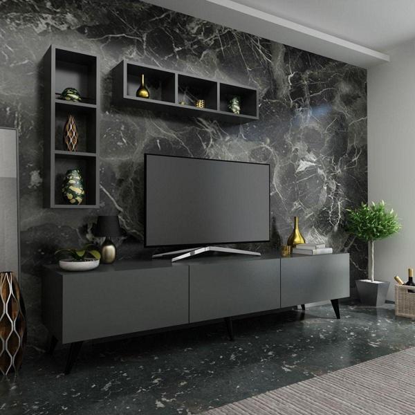 Myniture Home & Living Festival Tv Ünitesi Q3004-4 Antrasit - Image 1