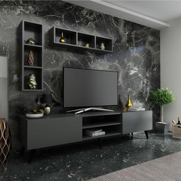 Myniture Home & Living Festival Tv Ünitesi Q3005-4 Antrasit - Image 1