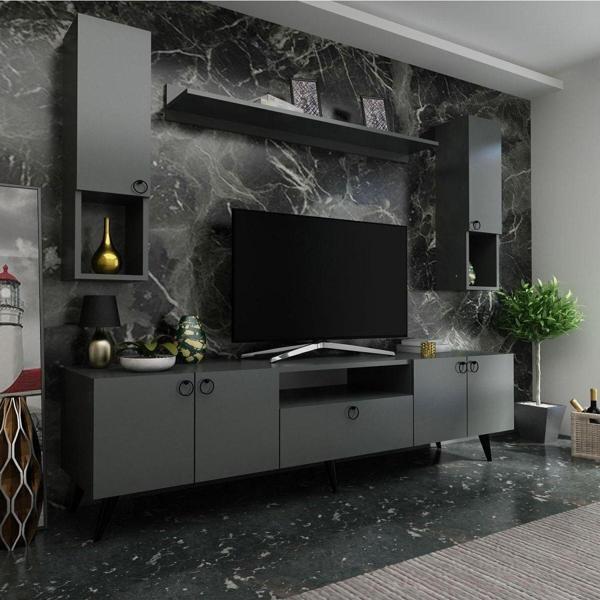 Myniture Home & Living Festival Tv Ünitesi Q3025-4 Antrasit - Image 1