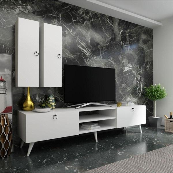 Myniture Home & Living Festival Tv Ünitesi Q3822-1 Beyaz - Image 1