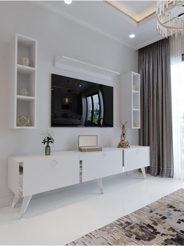 Myniture Home & Living Festival Tv Ünitesi S3008-1 Beyaz - Image 1
