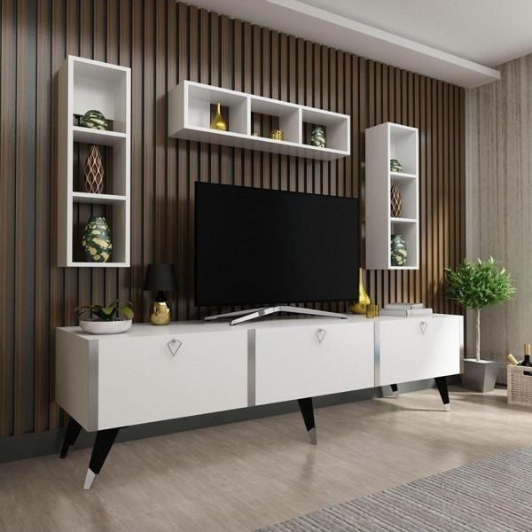 Myniture Home & Living Festival Tv Ünitesi S3007-1 Beyaz - Image 1