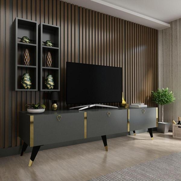 Myniture Home & Living Festival Tv Ünitesi G3003-4 Antrasit - Image 1