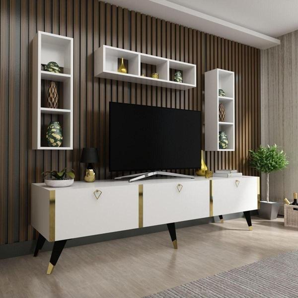 Myniture Home & Living Festival Tv Ünitesi G3007-1 Beyaz - Image 1