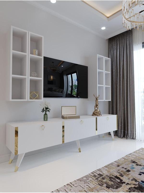Myniture Home & Living Festival Tv Ünitesi G3002-1 Beyaz - Image 1