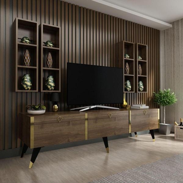 Myniture Home & Living Festival Tv Ünitesi G3002-2 Ceviz - Image 1