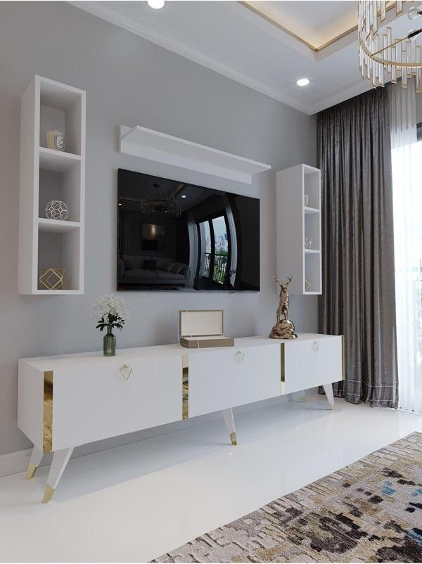 Myniture Home & Living Festival Tv Ünitesi G3008-1 Beyaz - Image 1