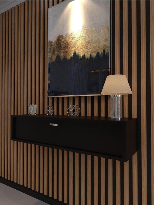 Myniture Home & Living Lüks Dresuar Siyah - Silver Kulp - Image 1