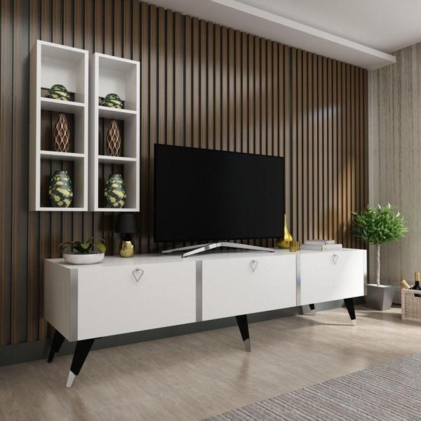 Myniture Home & Living Festival Tv Ünitesi S3003-1 Beyaz - Image 1