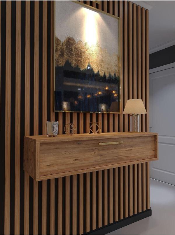 Myniture Home & Living Lüks Dresuar Çam - Gold Kulp - Image 1