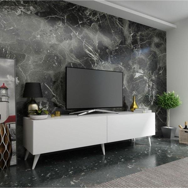 MobilyaFırsat Ideal Tv Ünitesi Q7811-1 Beyaz - Image 1
