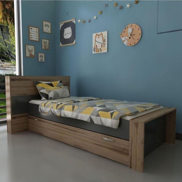 Myniture Home & Living Trend Yavrulu Karyola Q4014-6 Antrasit Çırağan - Image 1