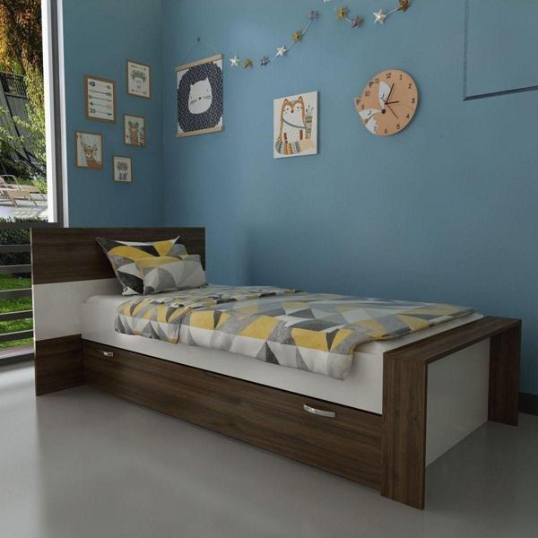 Myniture Home & Living Trend Yavrulu Karyola Q4015-5 Beyaz Ceviz - Image 1
