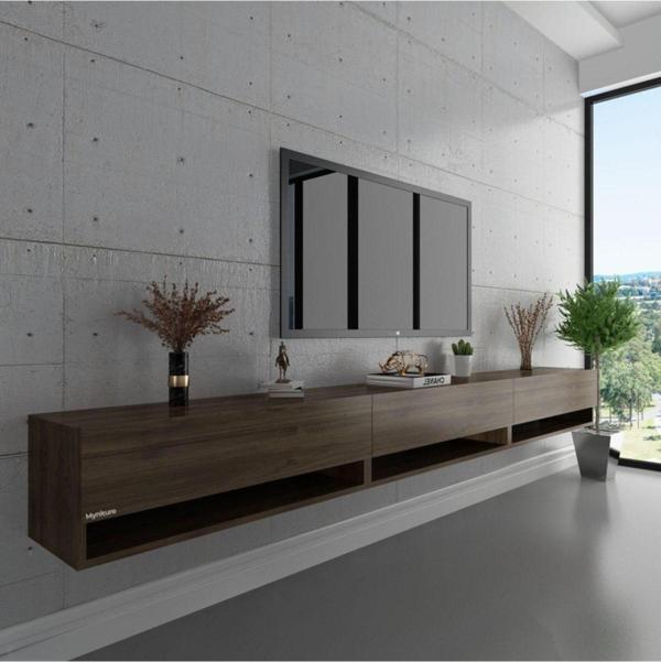 Myniture Home & Living Duvara Monte Tv Sehpası Ceviz S6103-2 - Image 1