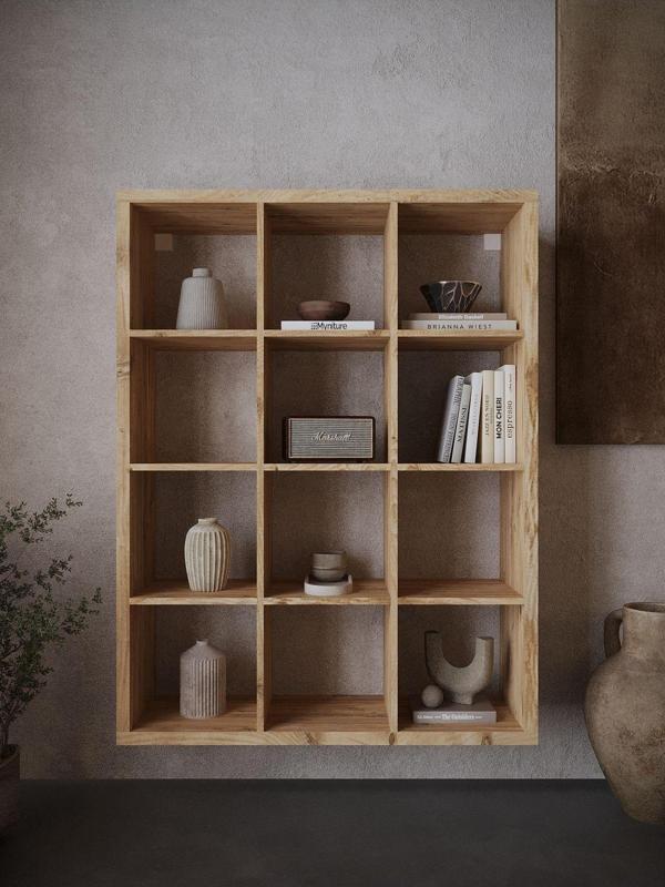 Myniture Home & Living Festival Açık Raf Ünitesi Duvara Monte R50106-6 Çam - Image 1