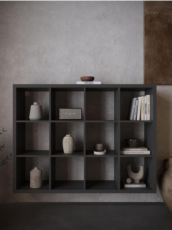 Myniture Home & Living Festival Açık Raf Ünitesi Duvara Monte R50107-4 Antrasit - Image 1