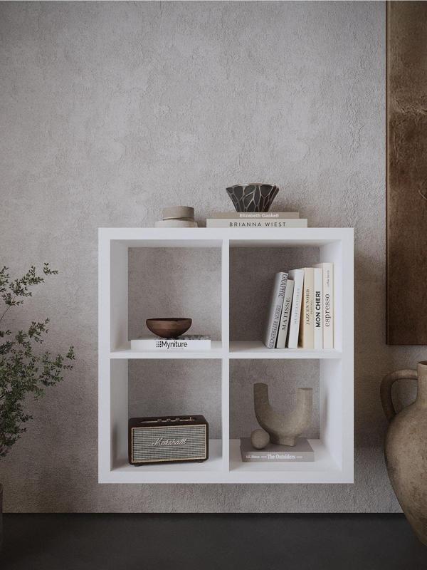 Myniture Home & Living Festival Açık Raf Ünitesi Duvara Monte R50101-1 Parlak Beyaz - Image 1