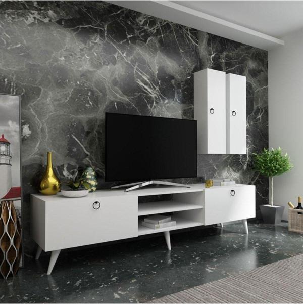 Myniture Home & Living Festival Tv Ünitesi Q3818-1 Beyaz - Image 1