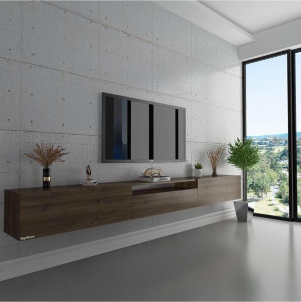 Myniture Home & Living Duvara Monte Tv Sehpası Ceviz S6109-2 - Image 1