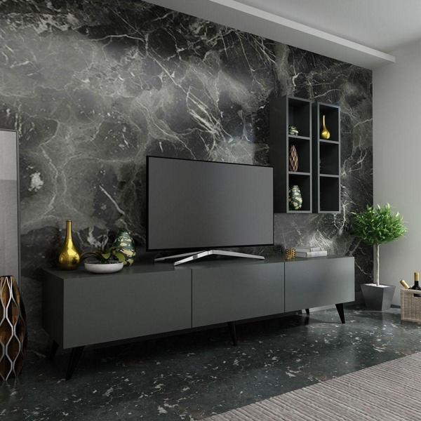 Myniture Home & Living Festival Tv Ünitesi Q3003-4 Antrasit - Image 1