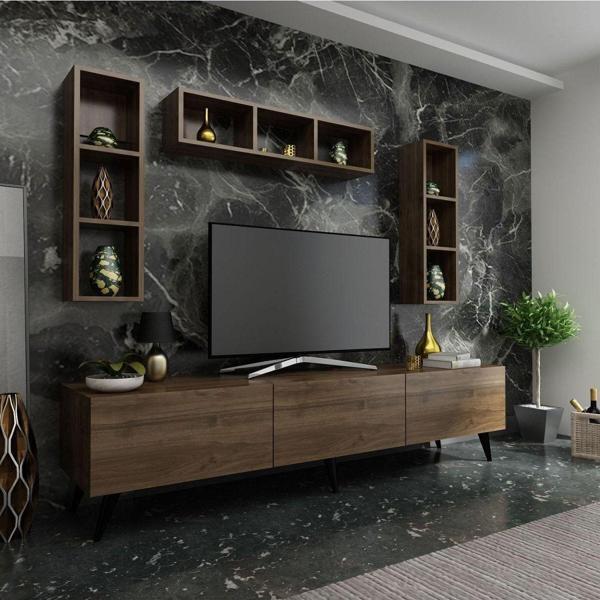 Myniture Home & Living Festival Tv Ünitesi Q3807-2 Ceviz - Image 1