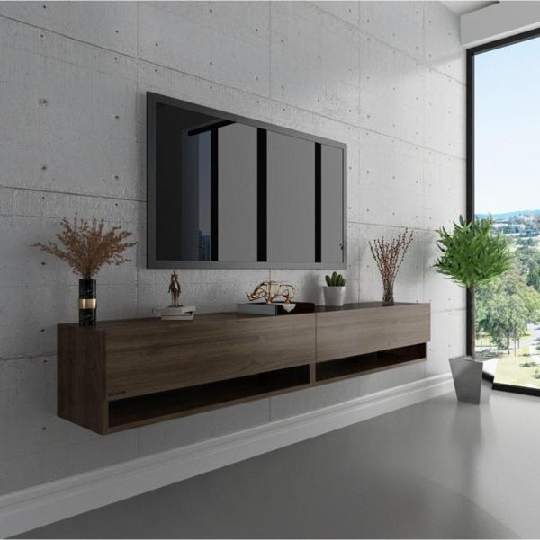 Myniture Home & Living Duvara Monte Tv Sehpası Ceviz S6102-2 - Image 1